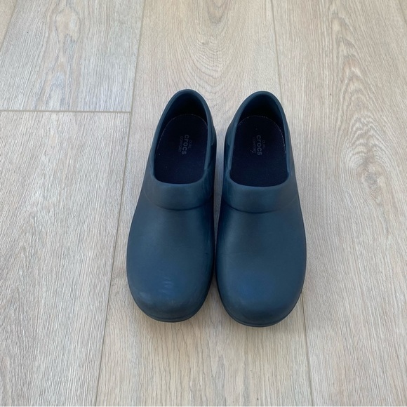 Dual Crocs Comfort Black Slip On Shoes Women's Size 10 - Picture 2 of 6